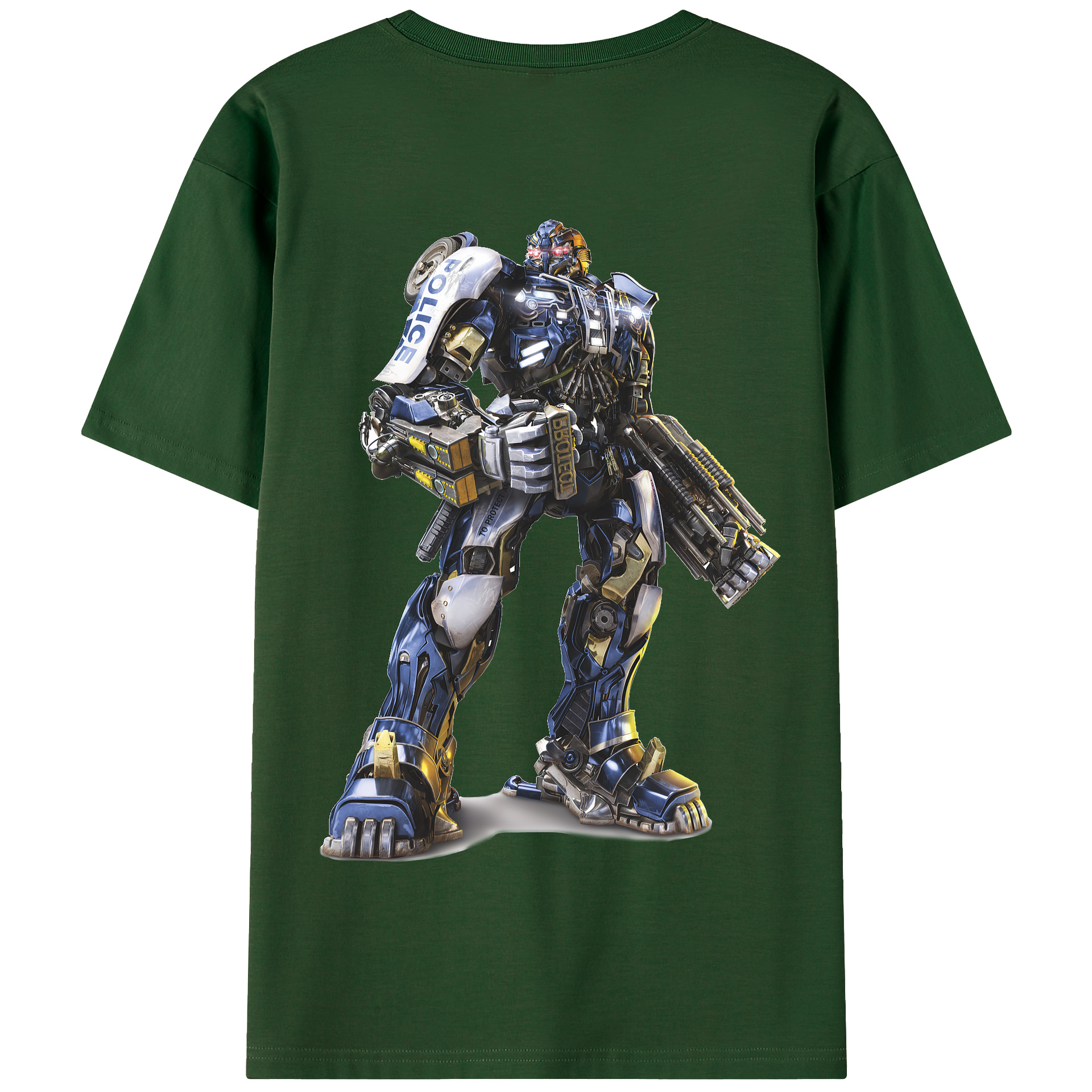 （画像用） Transformers トランスフォーマー 綿100％半袖Tシャツ（背面プリント）